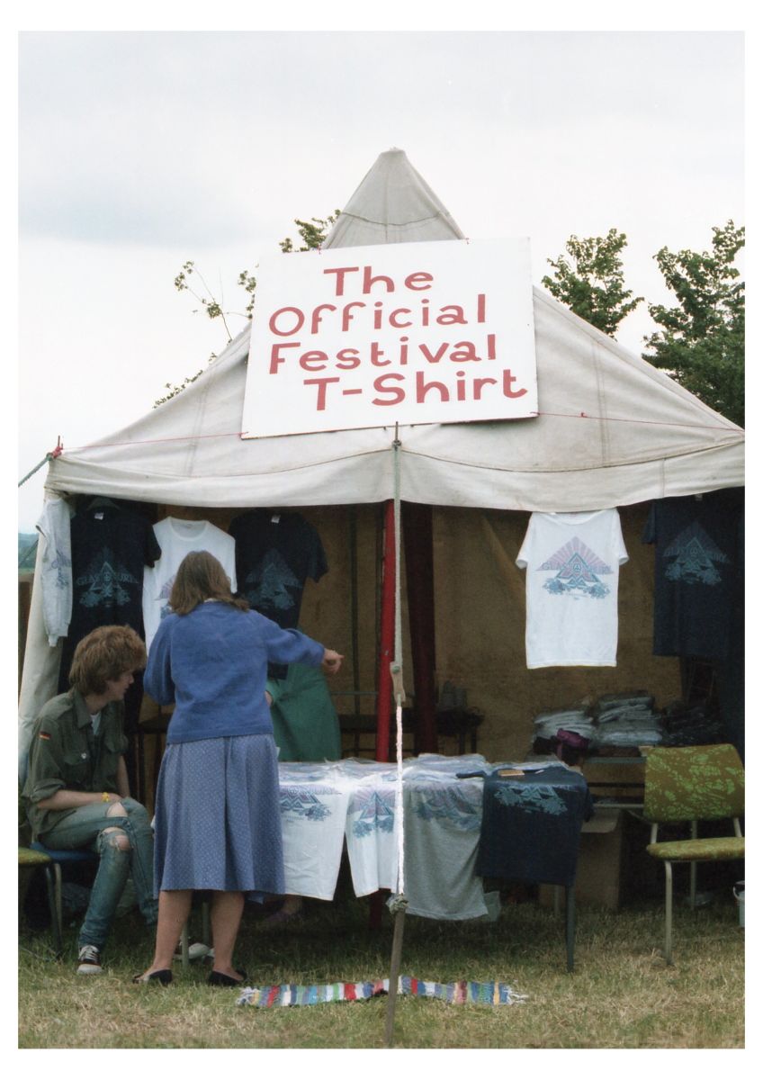 glastonbury 1986 - merchandise by rab lewin