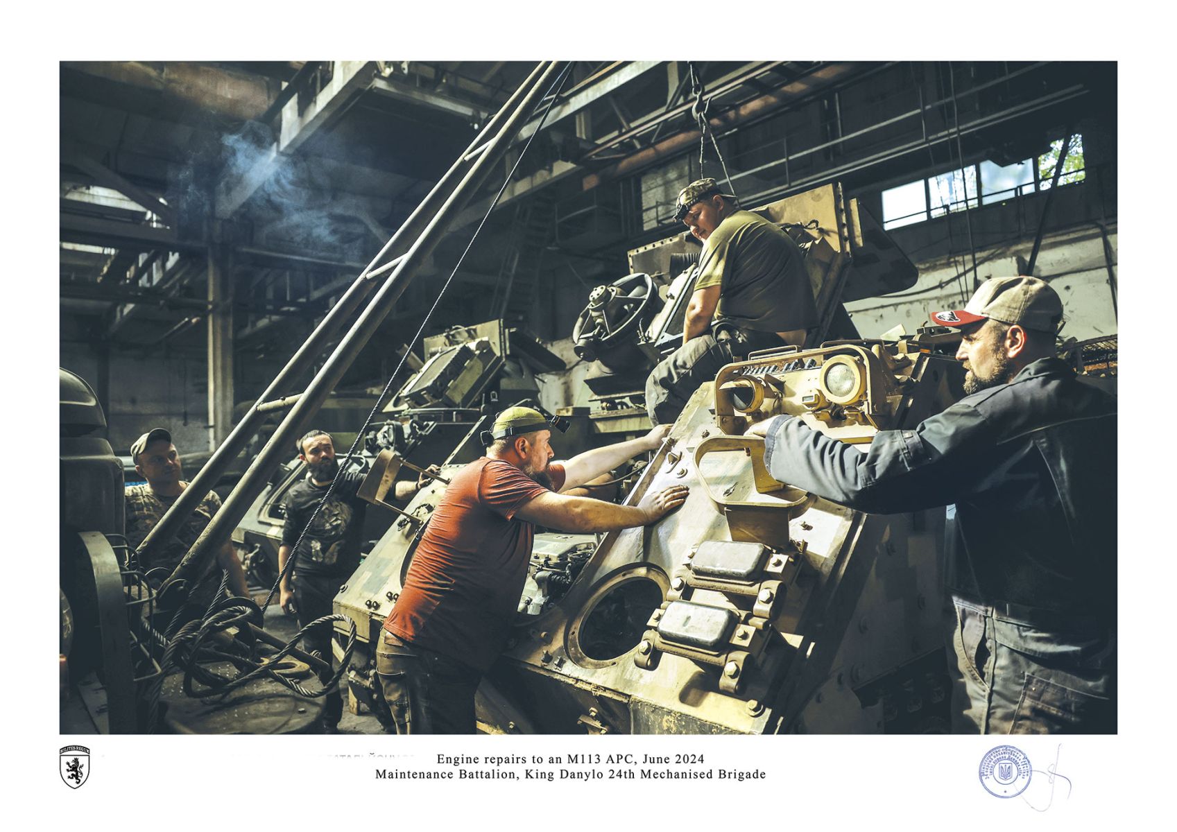 Engine repairs to an M113 APC, June 2024 by oleg petrasiuk