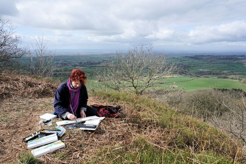 the artist debbie loane work in the open countryside
