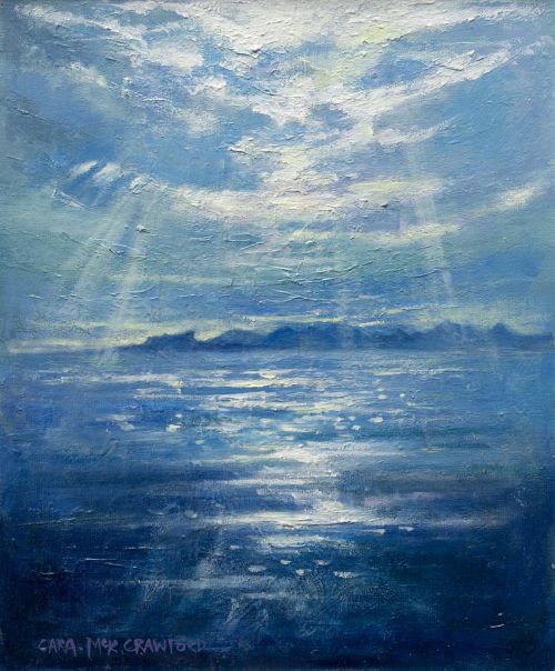 sun rays over eigg and rum | cara mckinnon crawford