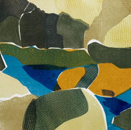 winter rock pools II by karen beauchamp