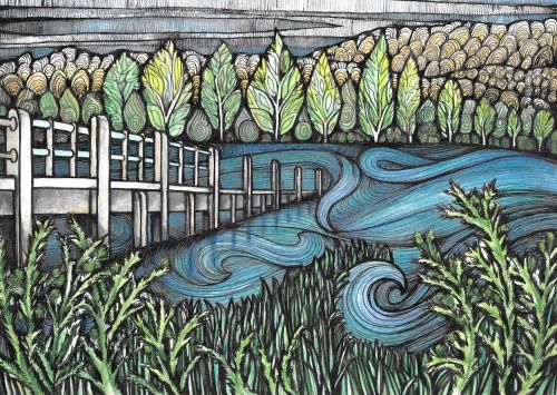 loch shiel pier limited edition print by jennifer guest