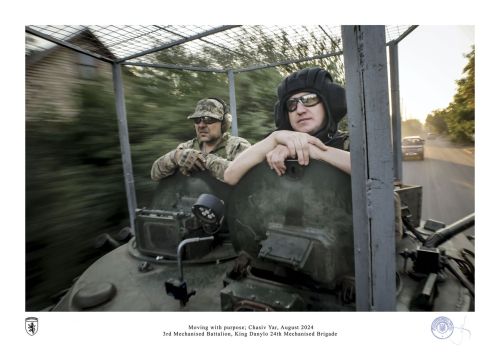 Moving with purpose; Chasiv Yar, August 2024 by oleg petrasiuk