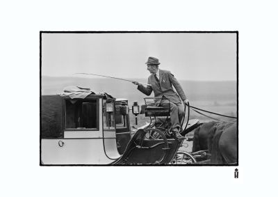 George Mossman (Horse Master) talks with his whip by norrie maclaren 
