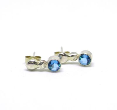 resipole sky earrings by ruth hollick