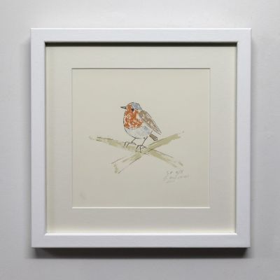 robin screenprint by joyce gunn cairns