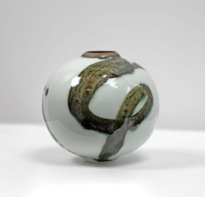 mini splash moon jar by tricia thom