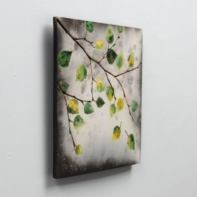 spring birch leaves by helen michie