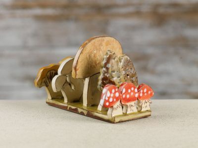mushrooms toast rack by michelle lowe