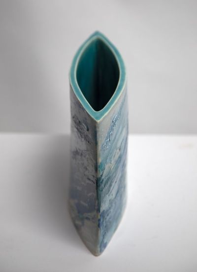 blue tideline vessel by helen michie