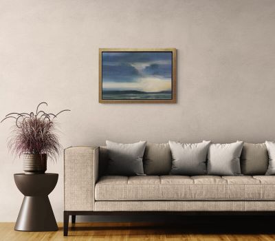 clearing sky over corryvreckan from ardnish by zarina stewart-clark