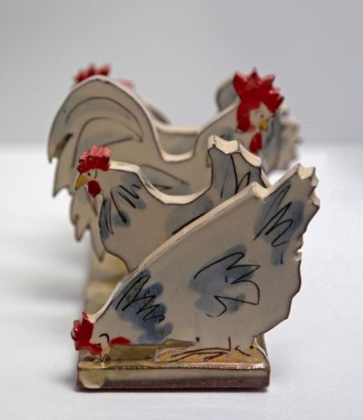 chickens toast rack by michelle lowe