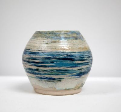 coastal moon jar by pam matthews