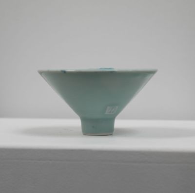 celadon & turquoise bowl I by Peter humpherson