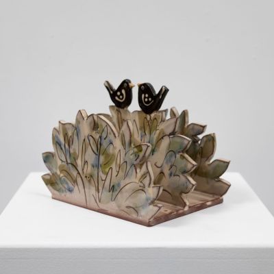 large letter rack bird pair by Michelle Lowe