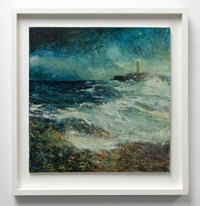 storm at ardnamurchan point by jim wright