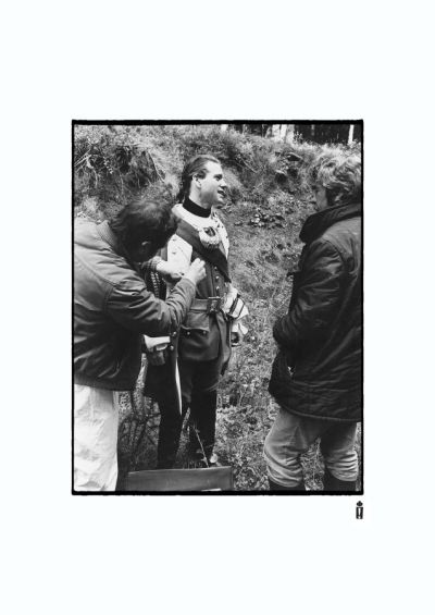 Ryan gets the final touch before the scene is shot by norrie maclaren