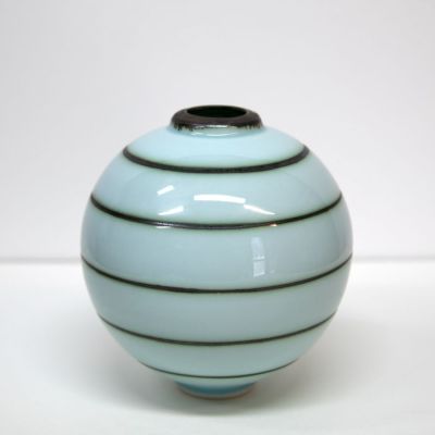 mini striped moon jar by tricia thom
