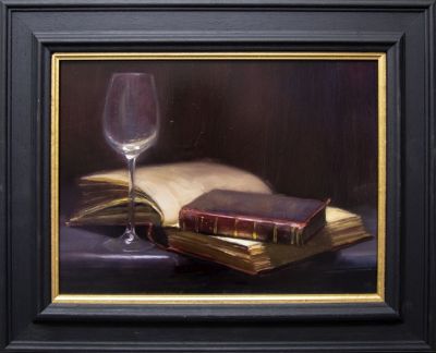 studying oil on board by andrew sinclair