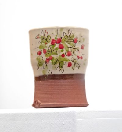 small Hawthorne berry beaker by michelle lowe