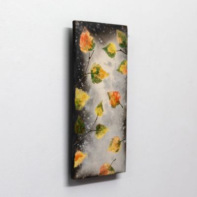 falling birch in autumn by helen michie