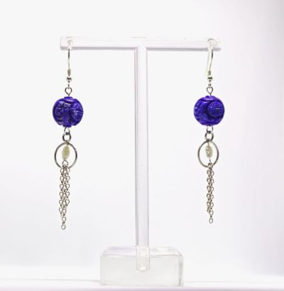 lapis lazuli, earrings by nicoletta george