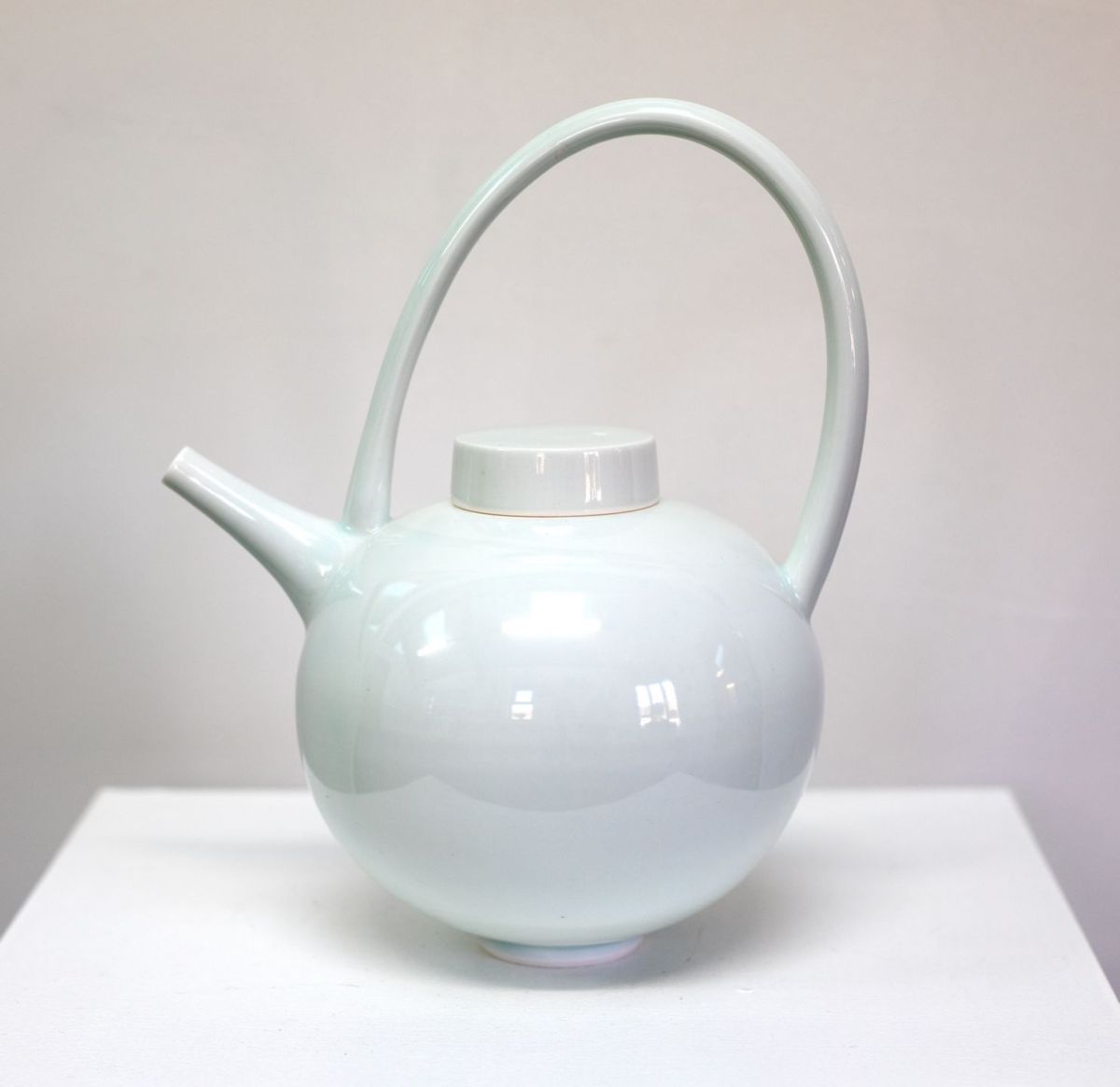 round clear blue teapot | tricia thom